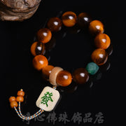 EverestArtstudios Yak Horn Round Bead Antler Accent Bracelet