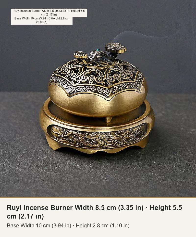 Incensario Ruyi octagonal para espirales