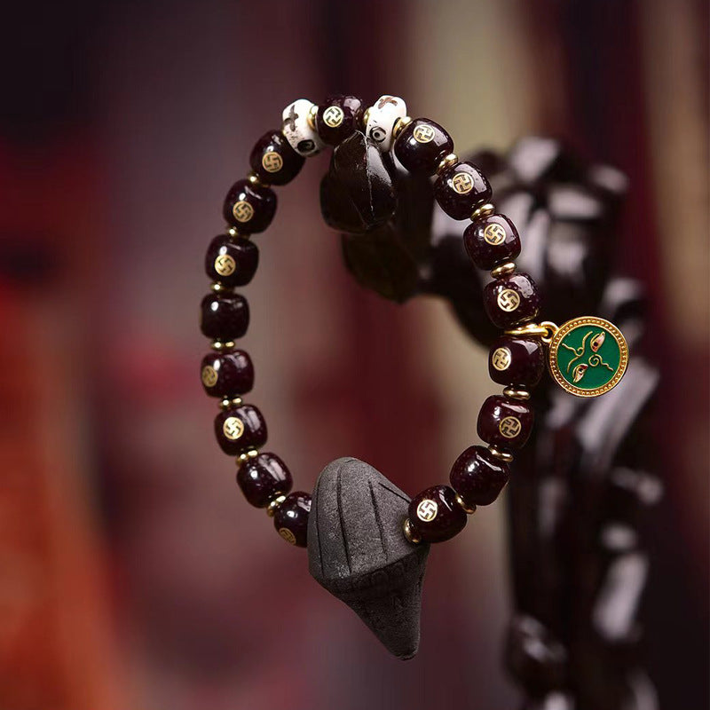 EverestArtstudios Xingyue Bodhi Seed Auspicious Inlay Bracelet