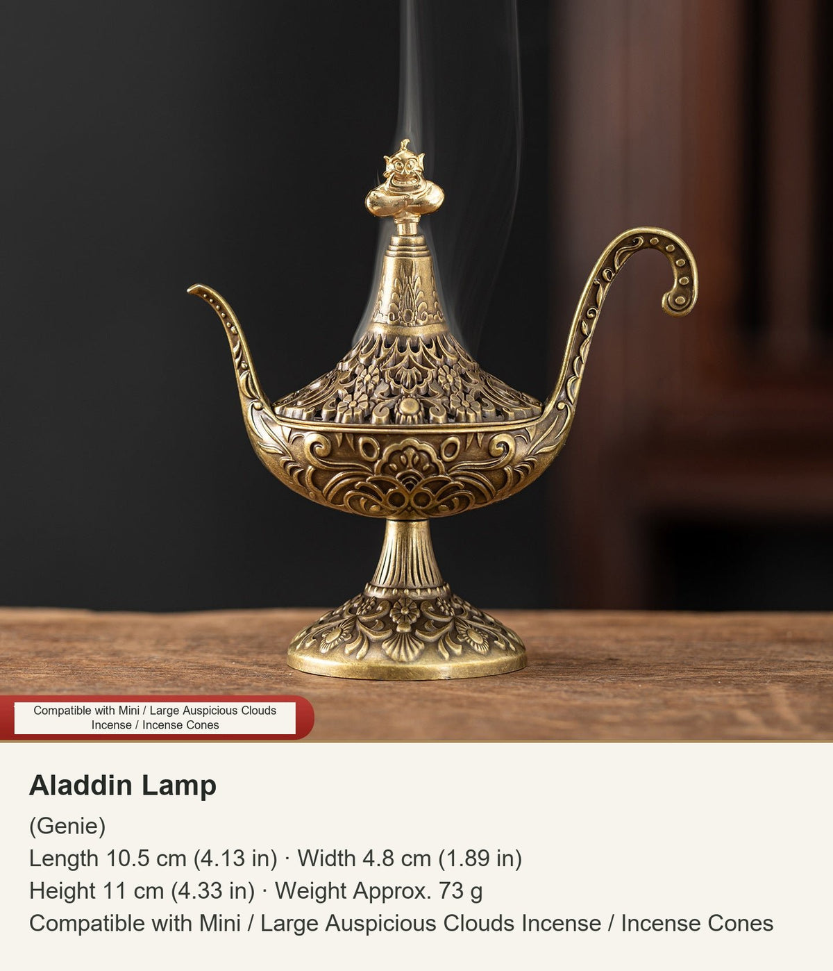 Aladin-Lampen-Räuchergefäße in Märchenform