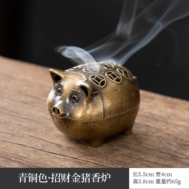 Colección de mini incensarios de loto y Boshan