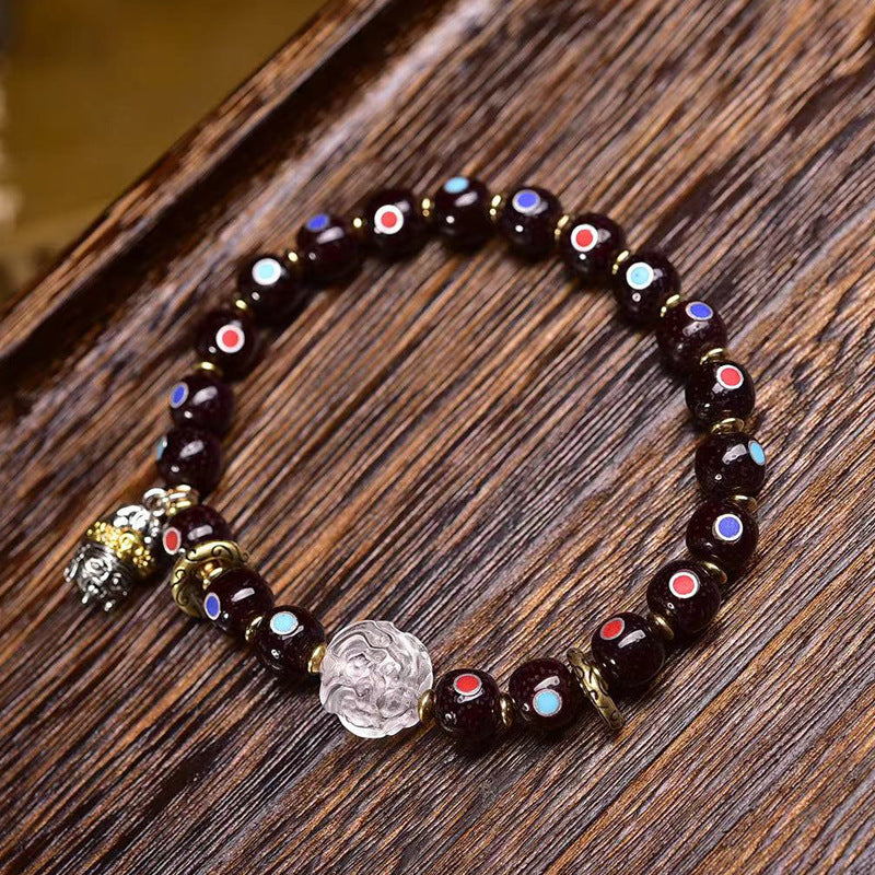 EverestArtstudios Xingyue Bodhi Seed Multicolor Inlay Bracelet