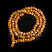 EverestArtstudios Natural Camel Bone and Passion Seed 108-Bead DIY Strand