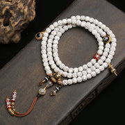 Natural Star Moon Bodhi Son Seiko Seiko Carving Phaseless 108 Buddha Beads Shrinking Ring Bracelet Agate Inlaid Dzi Beads Accessories