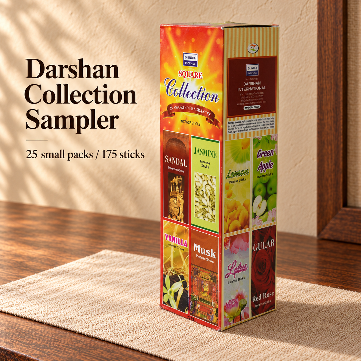 PTSX-TB2890870404-06 | Darshan Collection Sampler | 25 small packs / 175 sticks