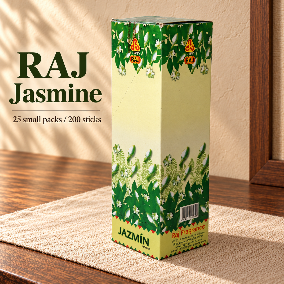 PTSX-TB2890870404-31 | RAJ Jasmine | 25 small packs / 200 sticks