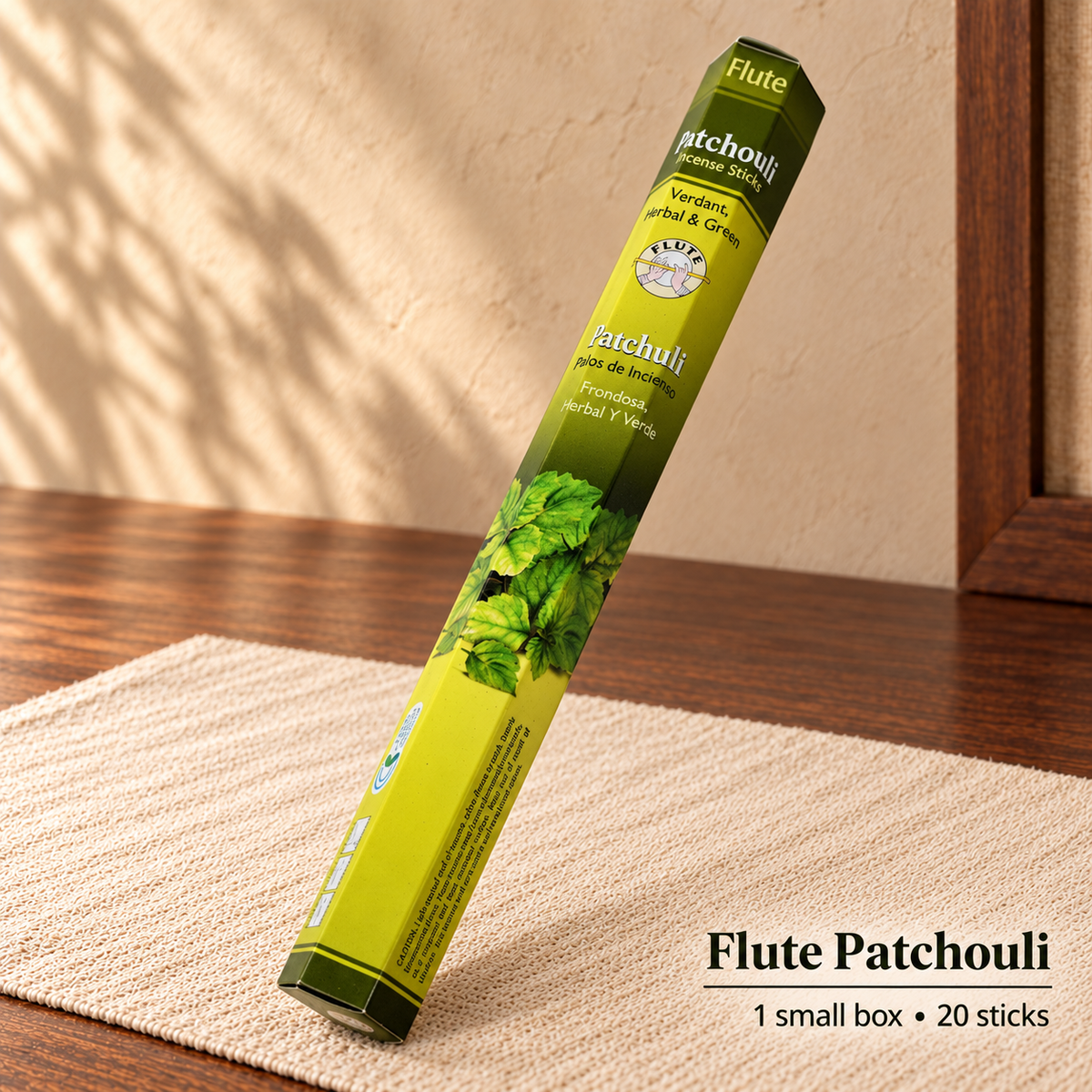 Flute Patchouli — 20 sticks / one small box