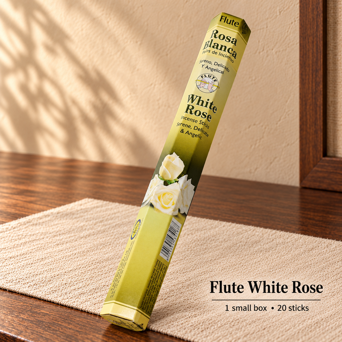 Flute White Rose — 20 sticks / one small box