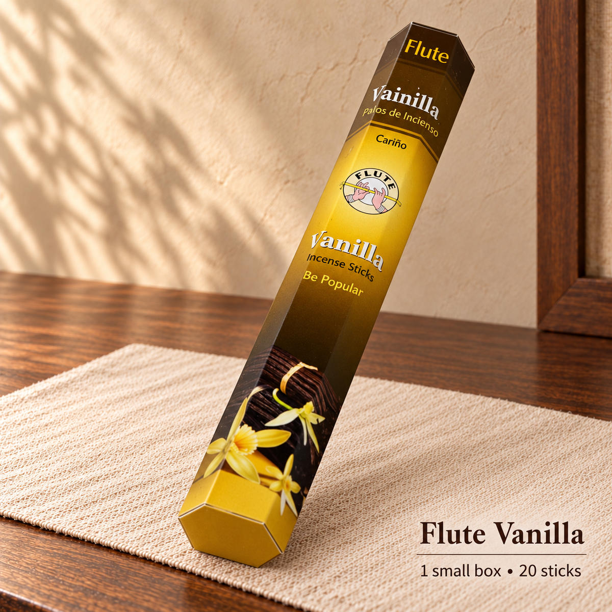 Flute Vanilla — 20 sticks / one small box