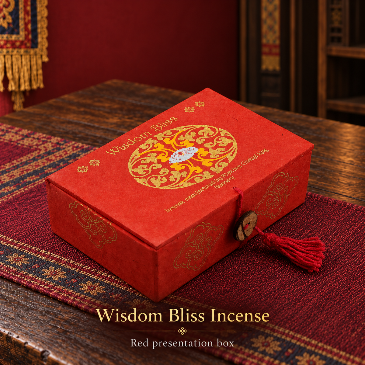 Wisdom Bliss incense presentation box
