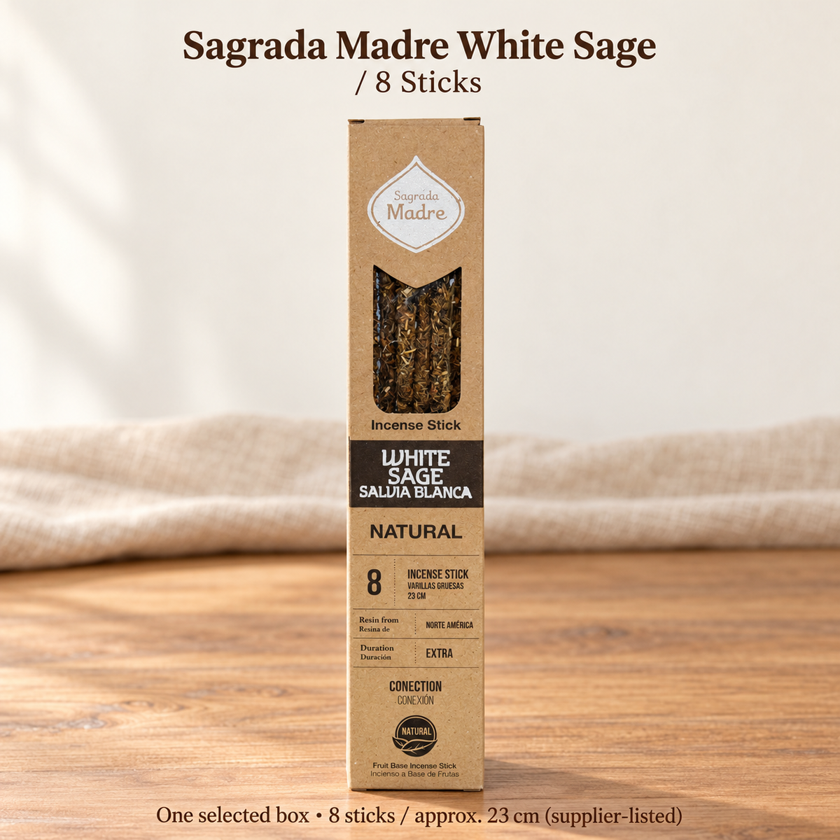 Sagrada Madre Incense Sticks — Fragrance Boxes & White Ceramic Holder — variant-02