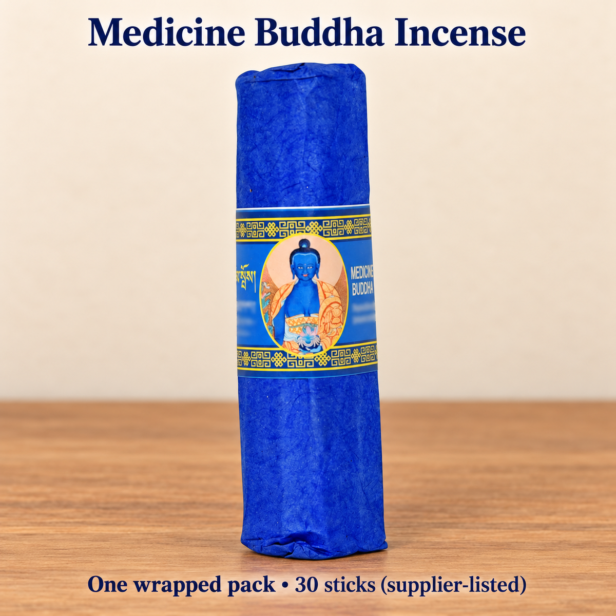 Medicine Buddha / One Pack / 30 Sticks original coloured paperwrapped packaging