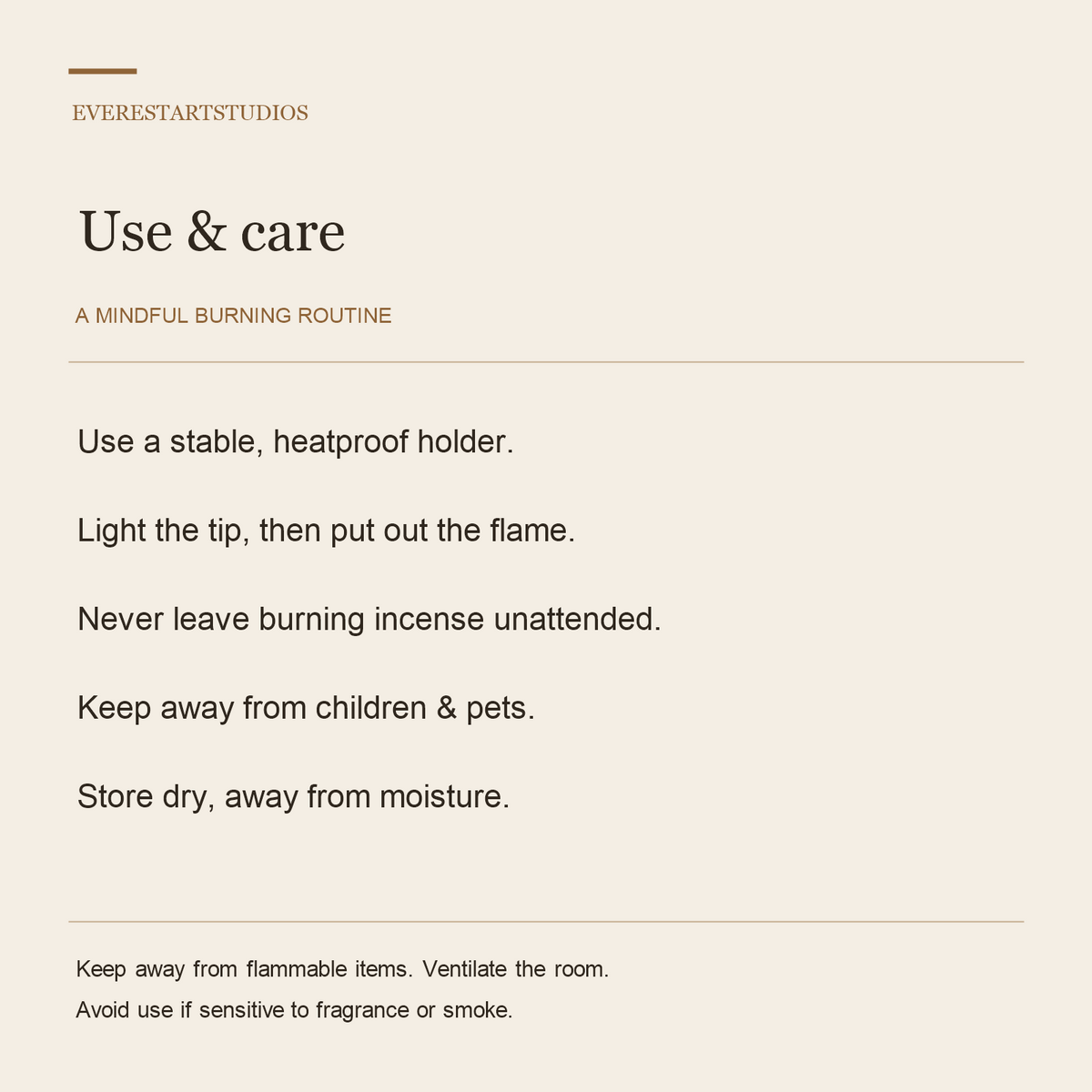 Satya dual fragrance incense — care