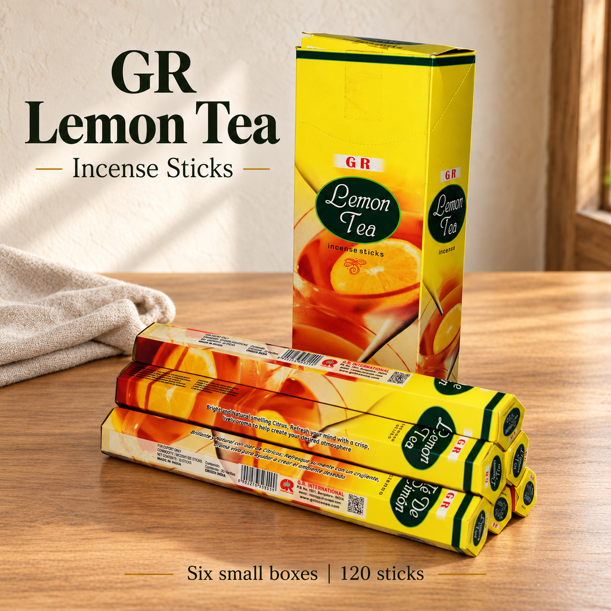 GR Lemon Tea & Seven Chakras Incense — Lemon Tea