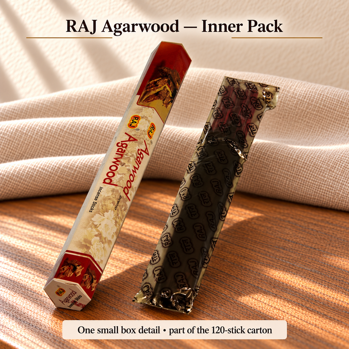 TB19184435422 | RAJ Agarwood inner pack detail | 