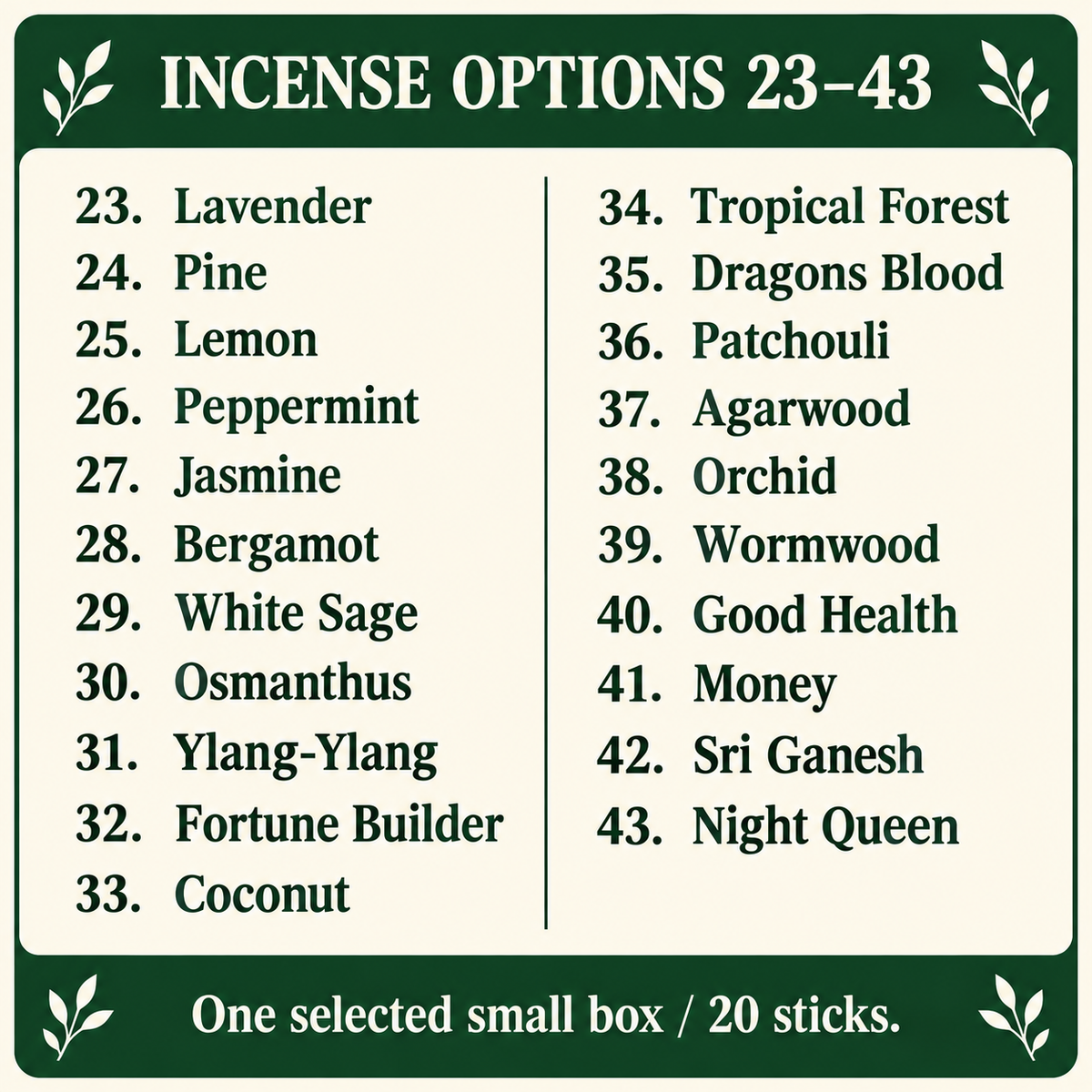 Guide2 incense guide