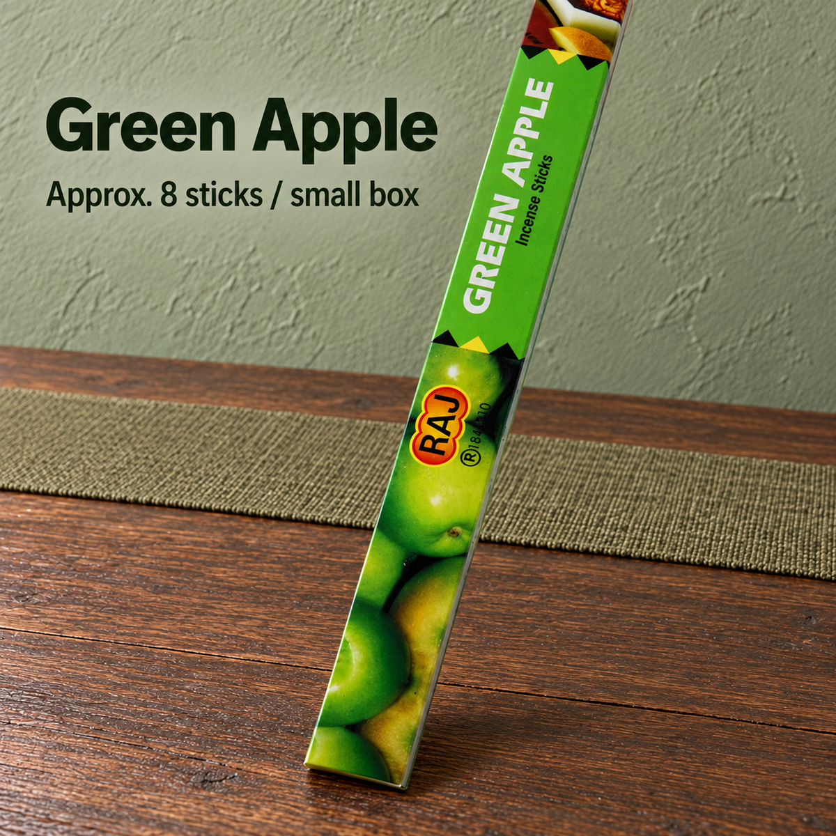 Green Apple — Approx. 8 sticks / small box