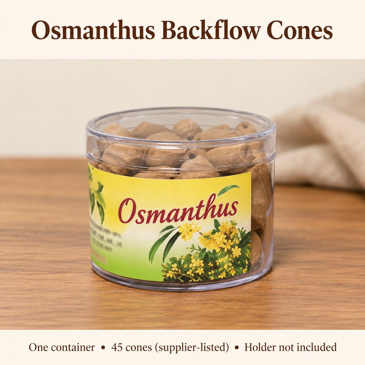 Backflow Incense Cones — Seven Fragrances, 45 per Container | variant-07