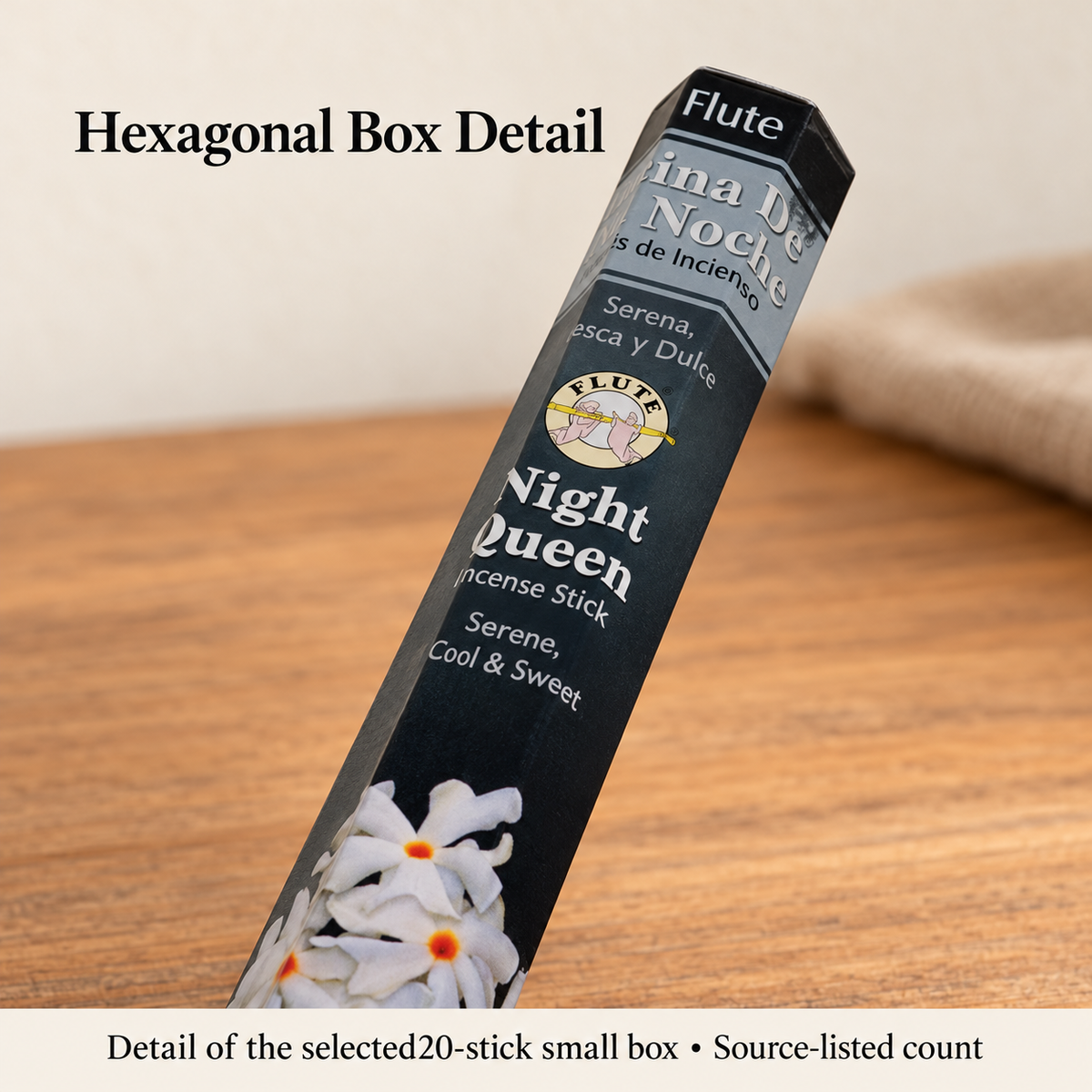 Flute Night Queen Incense — Small Box, 20 Sticks | product-05