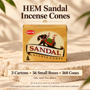 HEM Sandal3cartonorder36smallboxes360regularcones;oneinnerboxshown