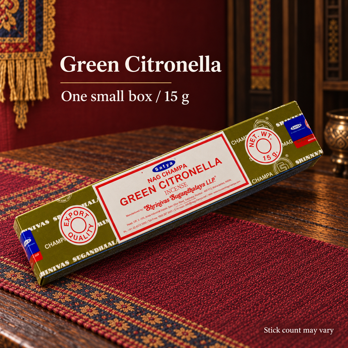 TB542962962241-04 | Green Citronella | one small 15 g box