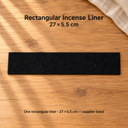 Rectangular Incense Liner Pad — 27 ×5.5 cm — variant-02