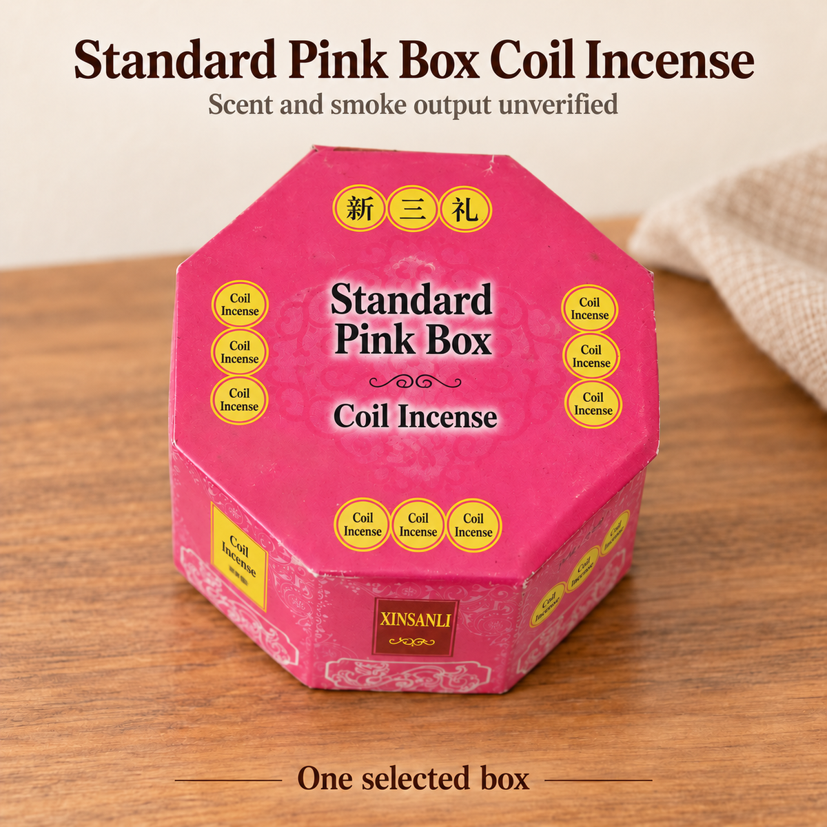 Octagonal-Box Coil Incense — Mugwort, Lavender, Jasmine & Osmanthus — variant-02