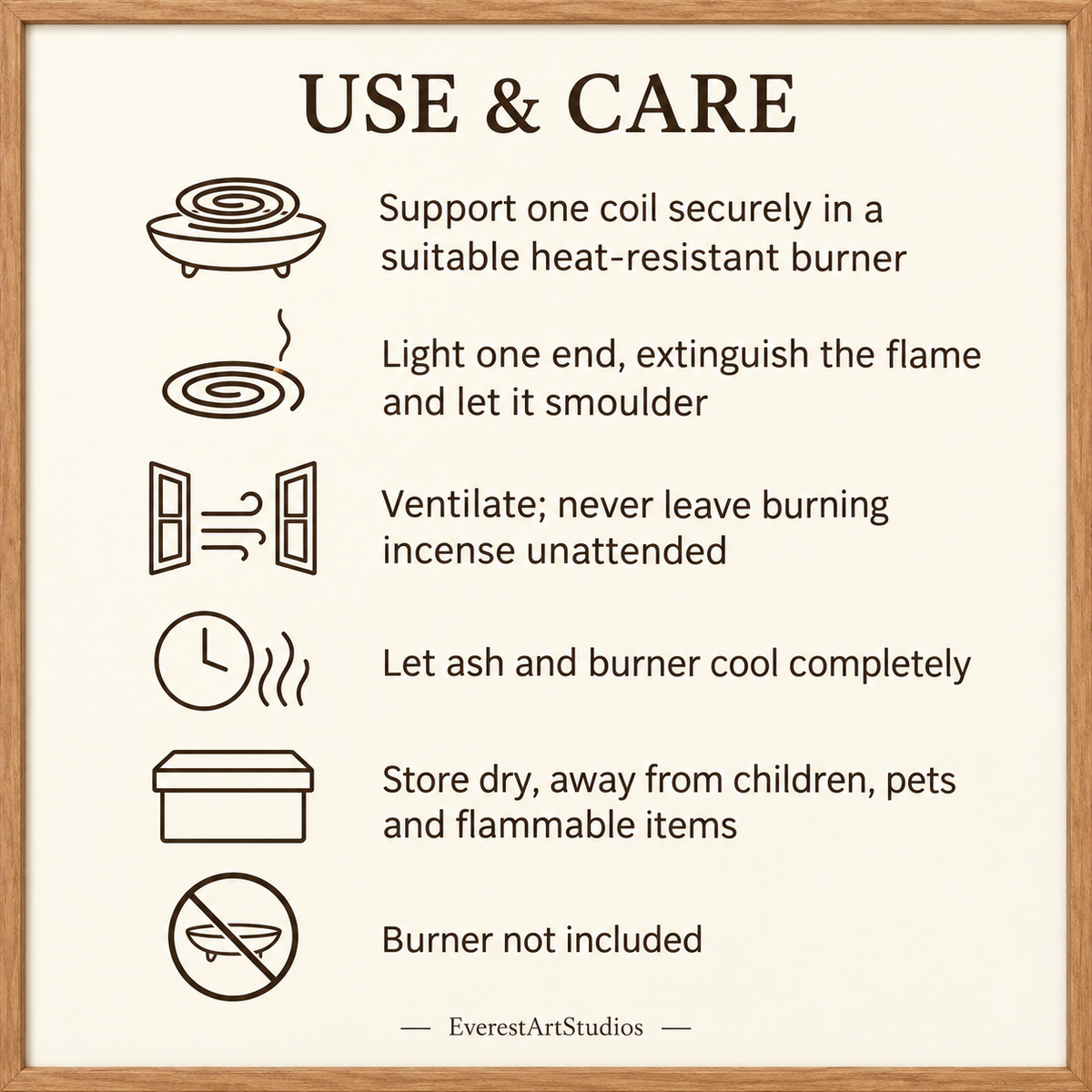 Safe use and care instructions