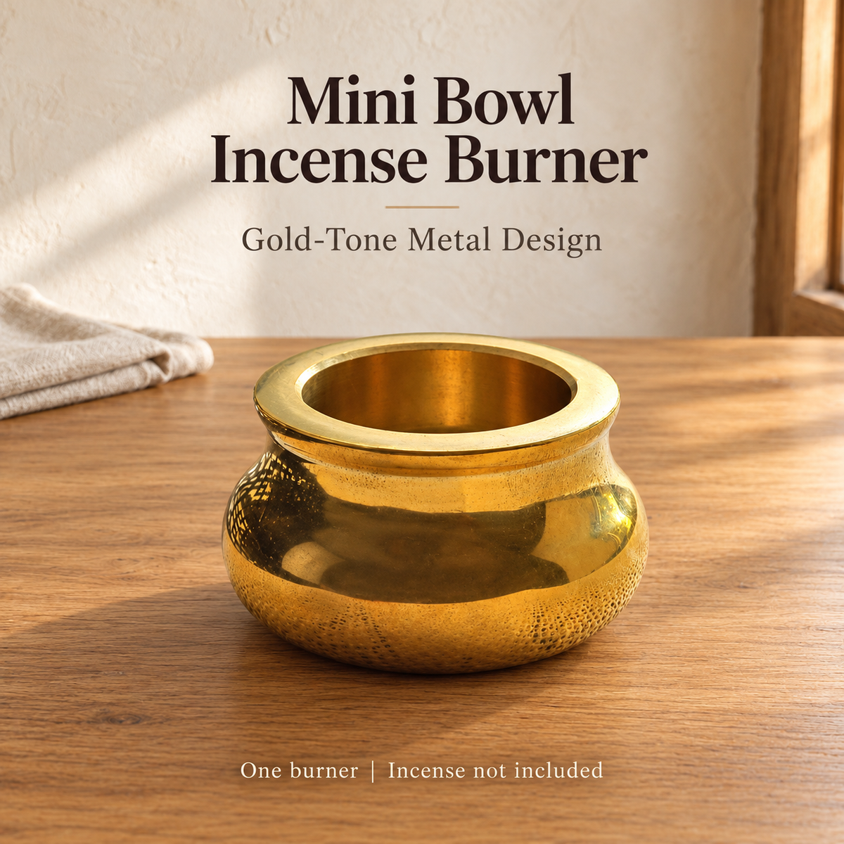 Mini Bowl Incense Burner — One burner | Incense not included