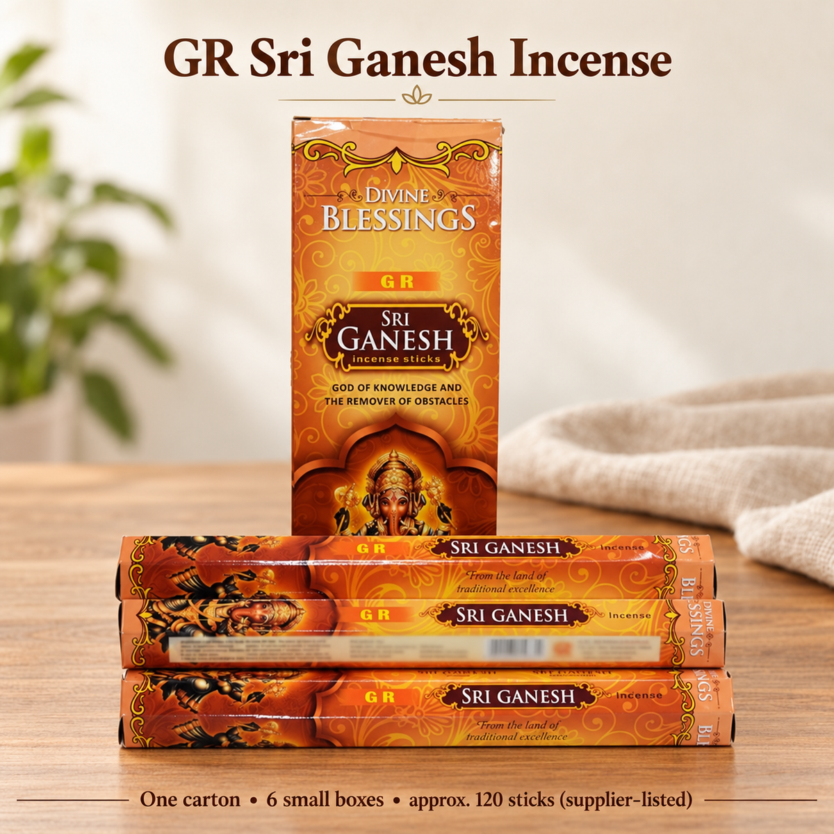 GR & Garden Fresh Incense Sticks — Six-Box Fragrance Cartons — variant-06