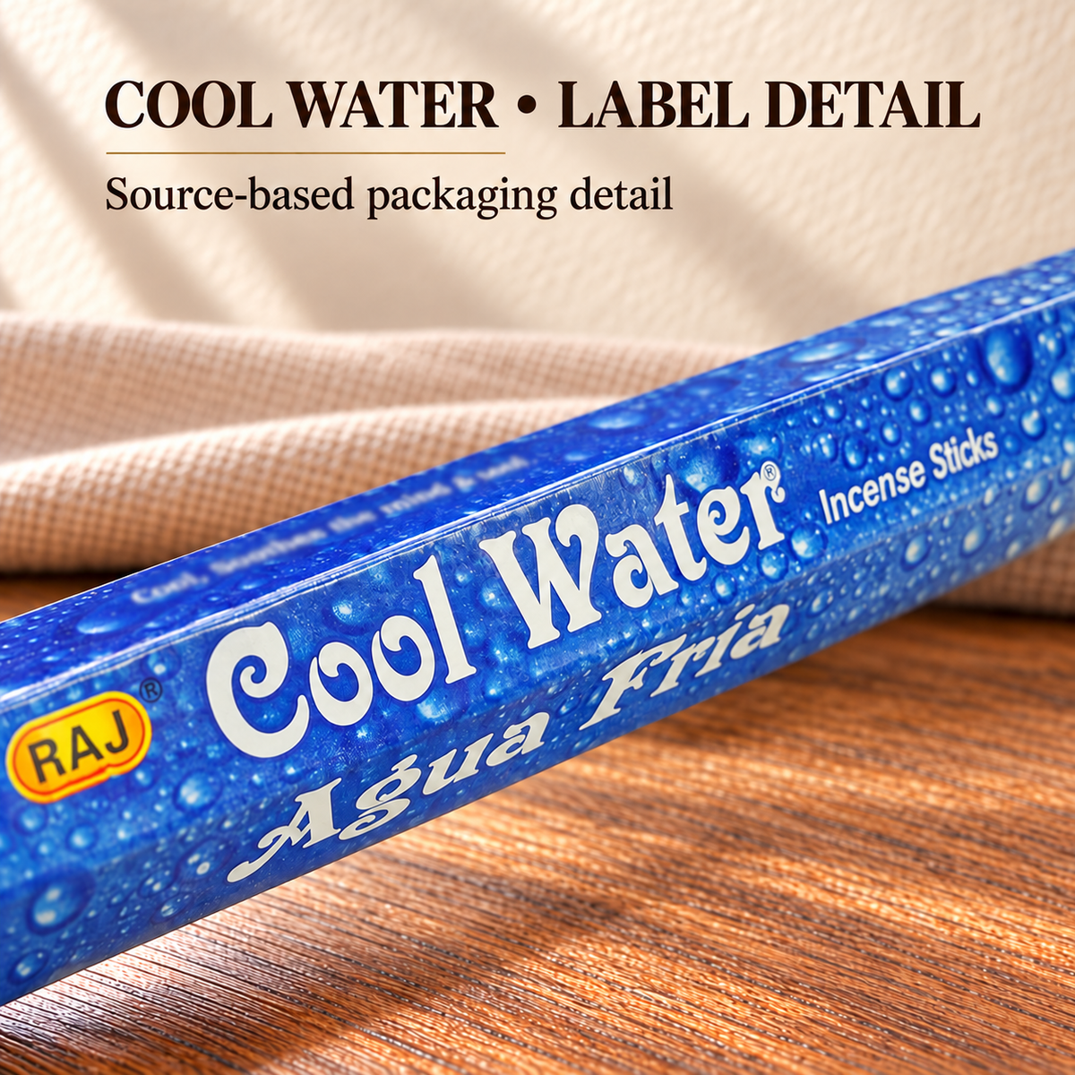Cool Water label detail