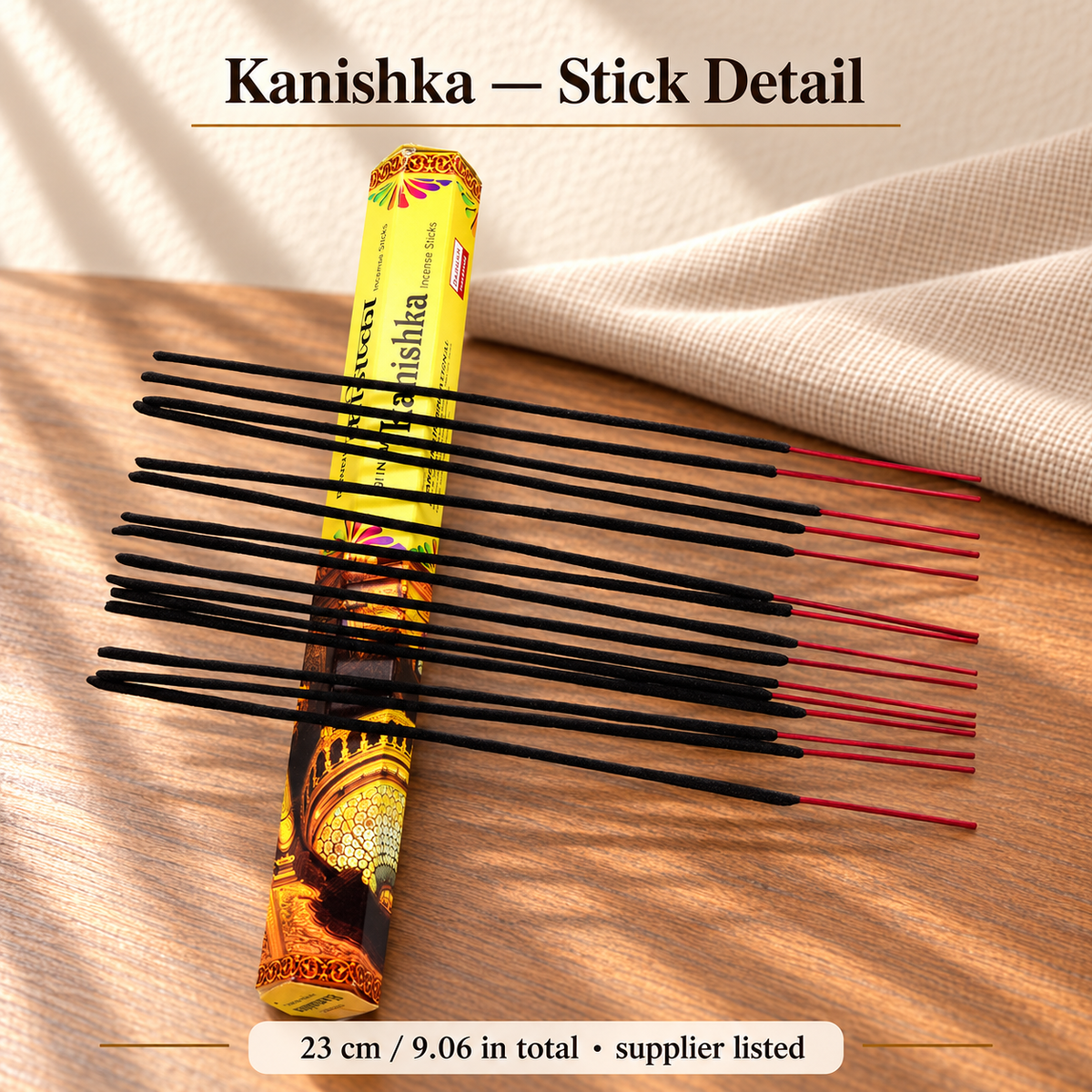 Kanishka original stick detail