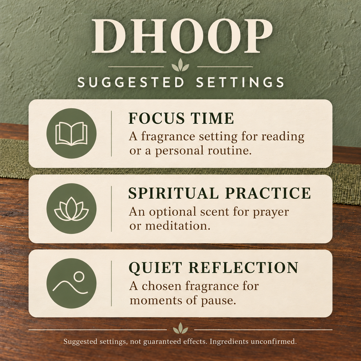 Cycle dhoop use guide