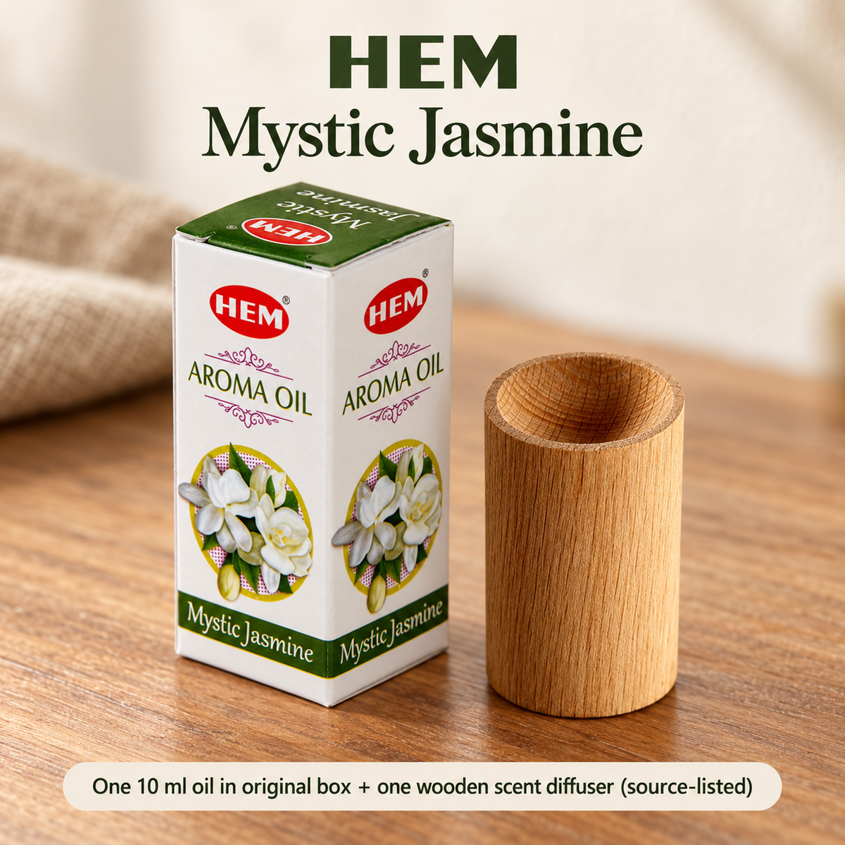 10 ml Scent Oil with Wooden Diffuser — Nine Selections | variant-04