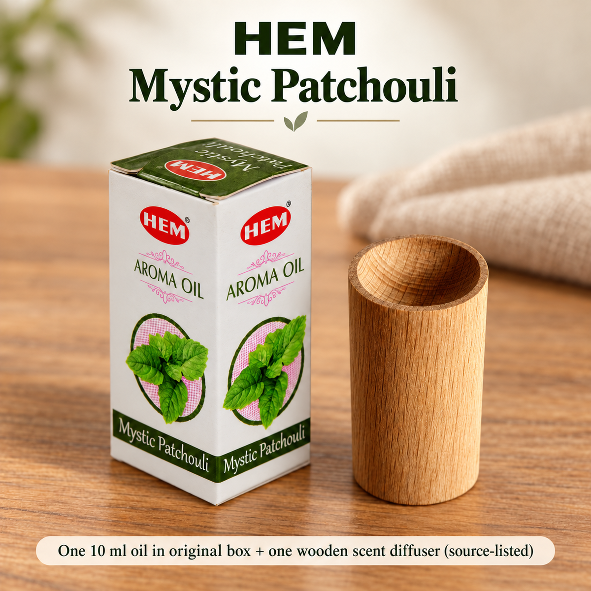 10 ml Scent Oil with Wooden Diffuser — Nine Selections | variant-07