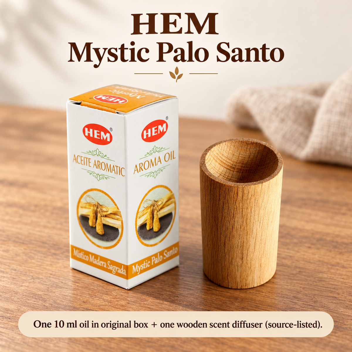 10 ml Scent Oil with Wooden Diffuser — Nine Selections | variant-09