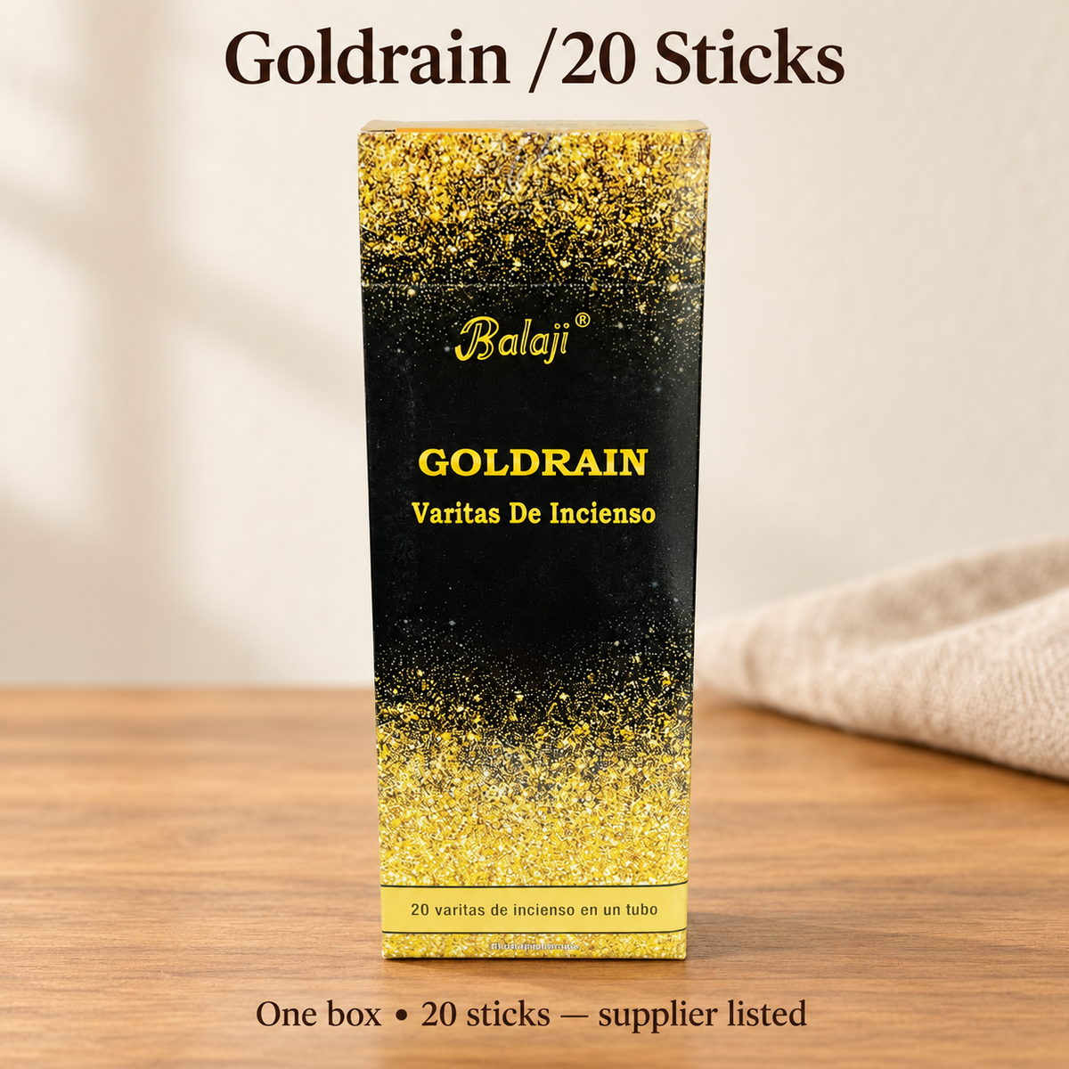 Balaji incense — Goldrain /20 Sticks