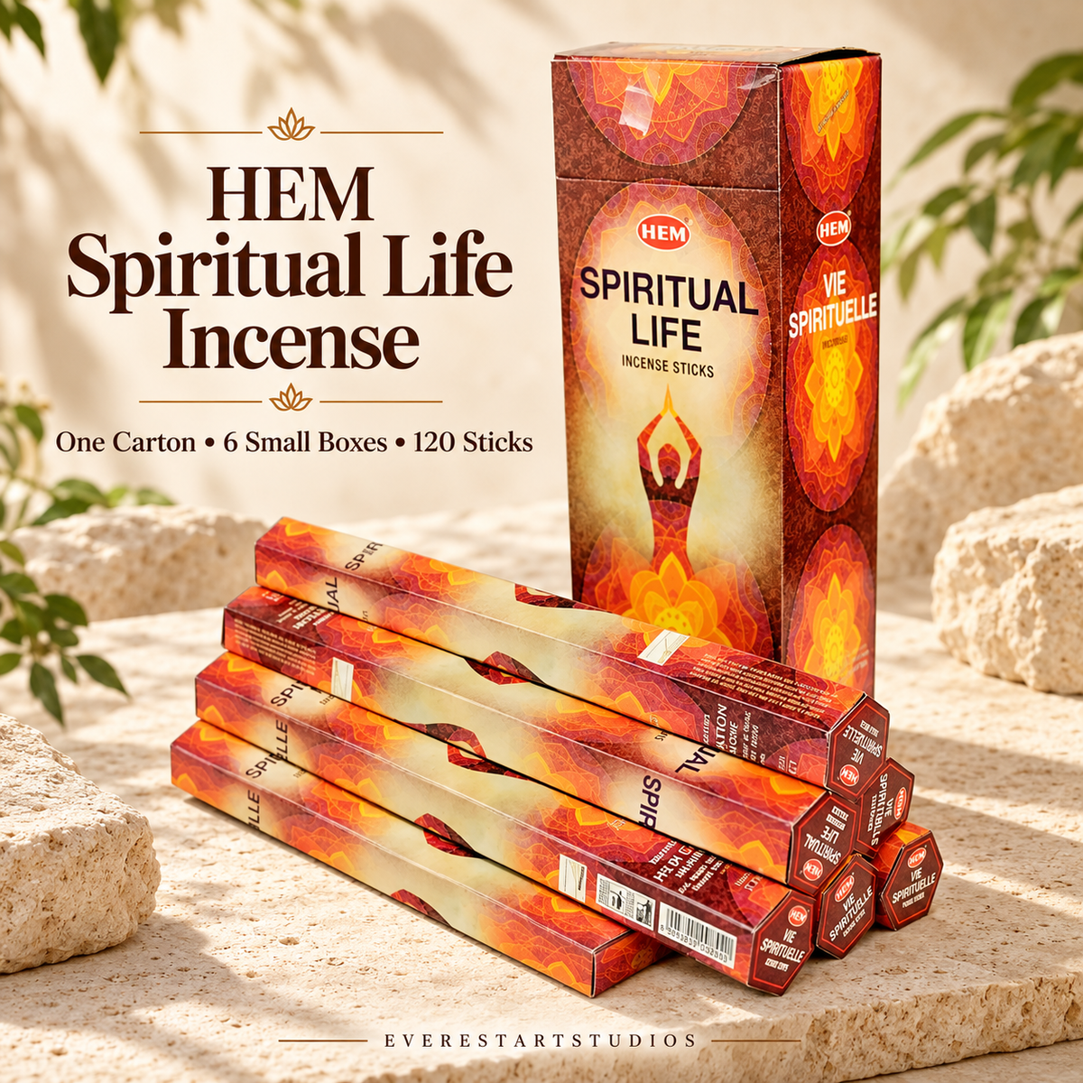 HEMSpiritualLife onecarton6smallboxes120sticks