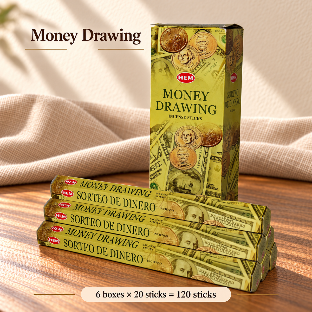 TB638749526507-17 | Money Drawing | 6 boxes × 20 sticks = 120 sticks