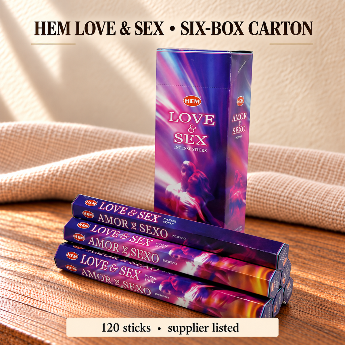 HEM Love & Sex — Six-Box Carton