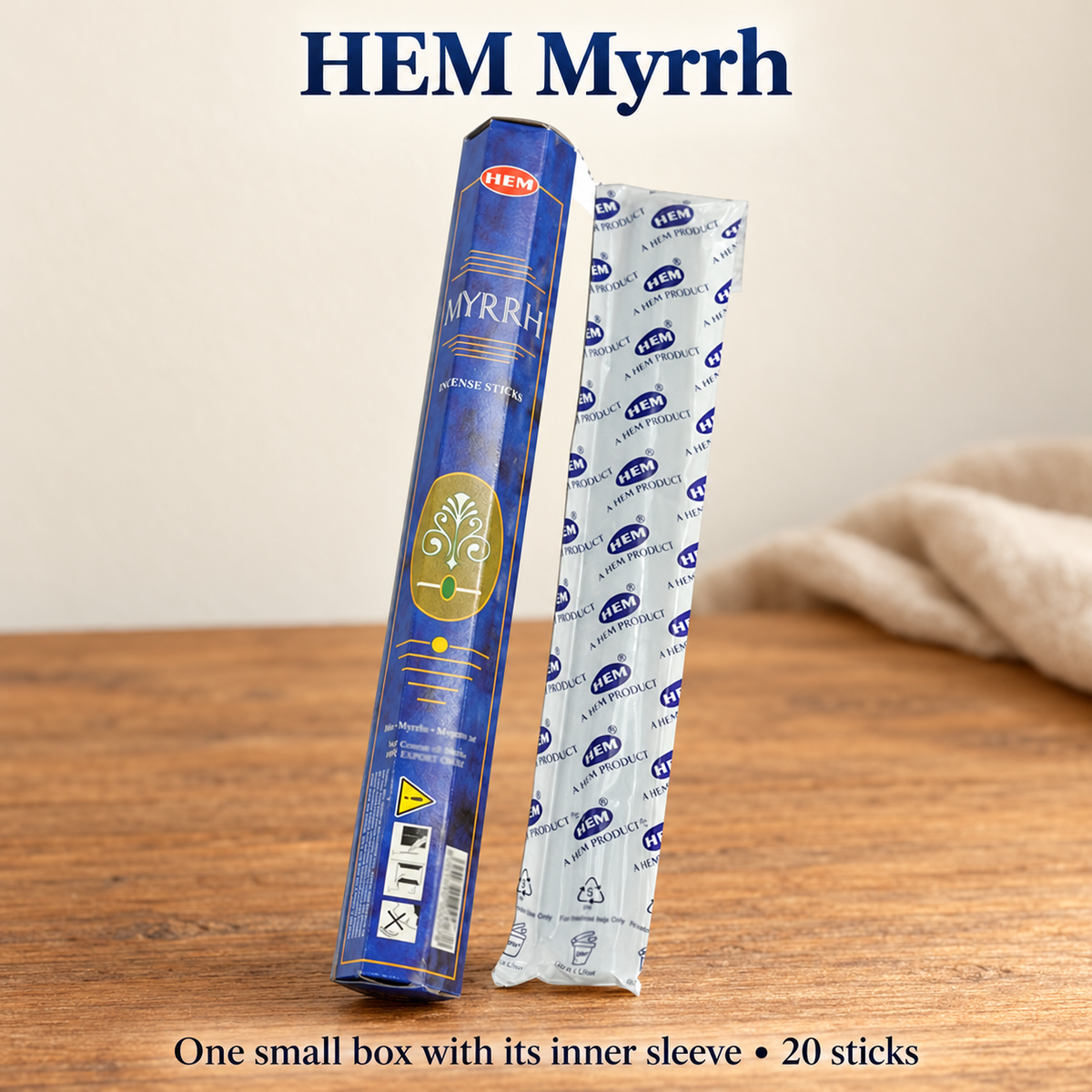 HEM Myrrh Incense Sticks — 20-Stick Small Box | product-03