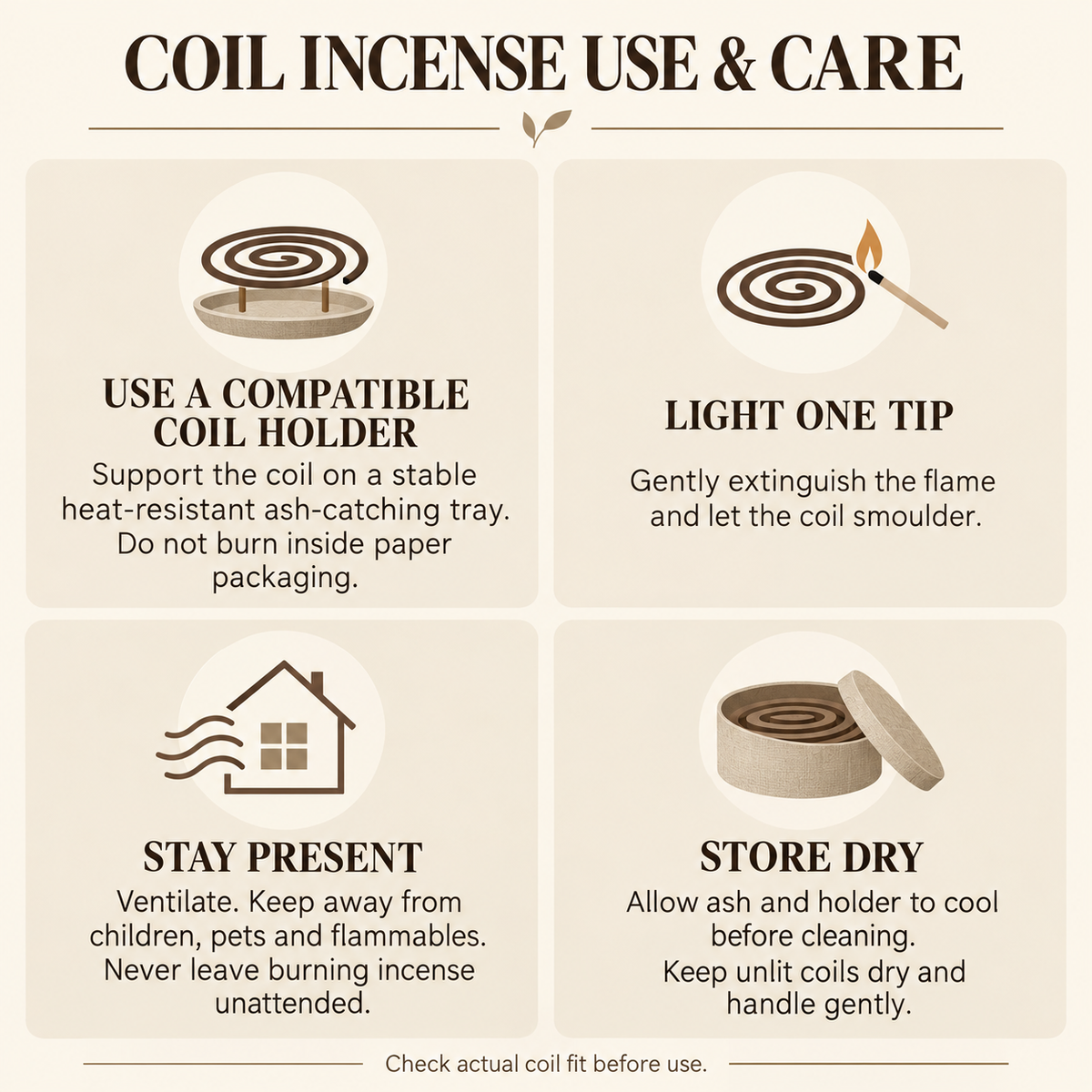 Coil incense care guide