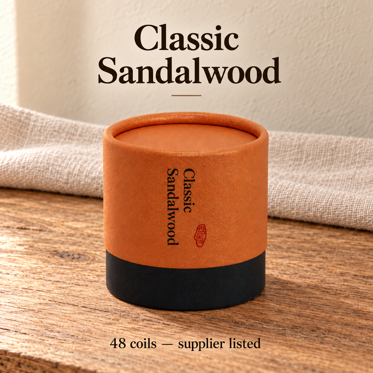 TB655056830127-03 | Classic Sandalwood | 48 coils — supplier listed