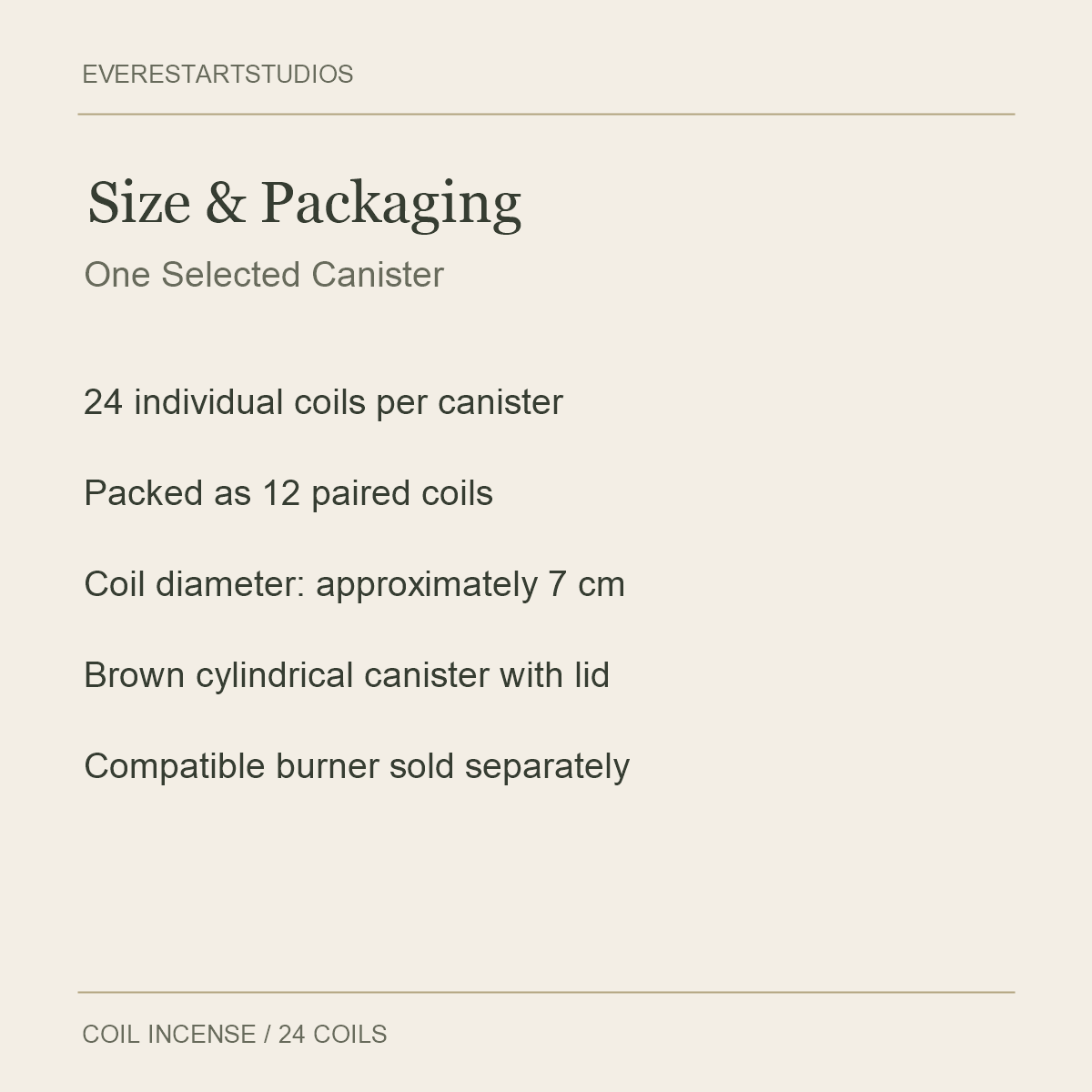 Coil Incense — pack guide