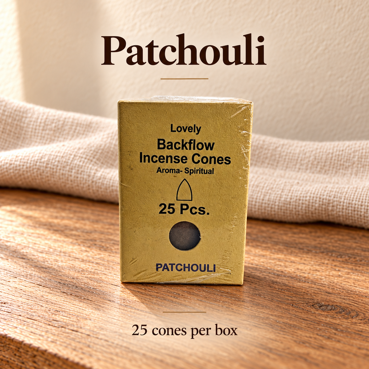 TB666810984518-03 | LOVELY Patchouli | 25 cones per box