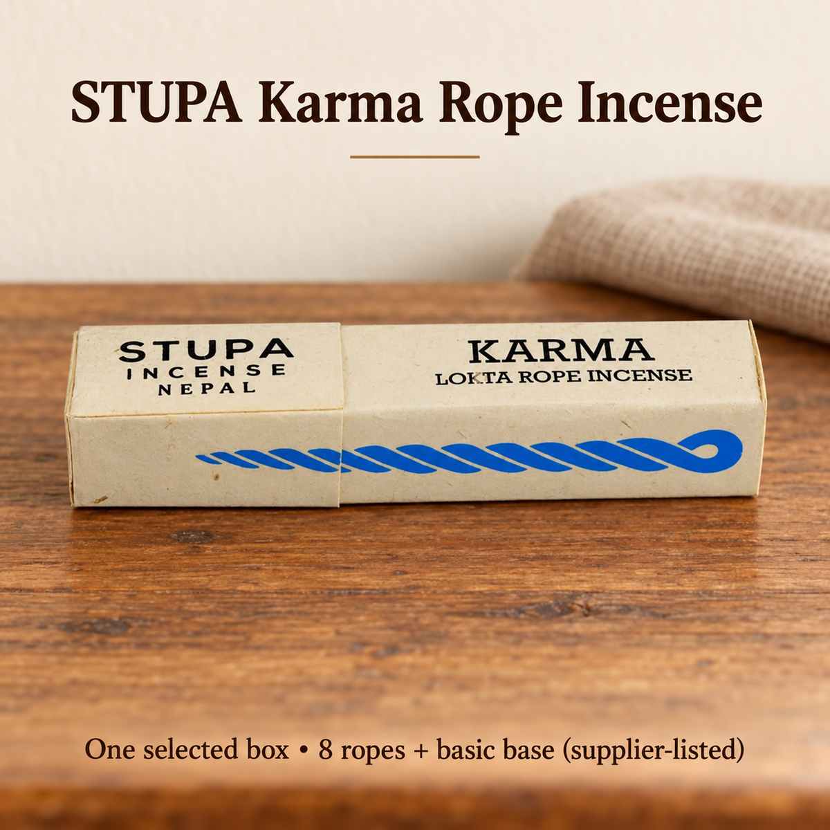 STUPA Lokta Rope Incense — Eight Fragrances, 8-Rope Boxes — variant-02
