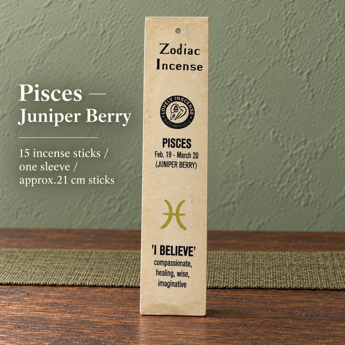 TB667556162962-05 | Pisces — Juniper Berry | 15 sticks, approx.21 cm