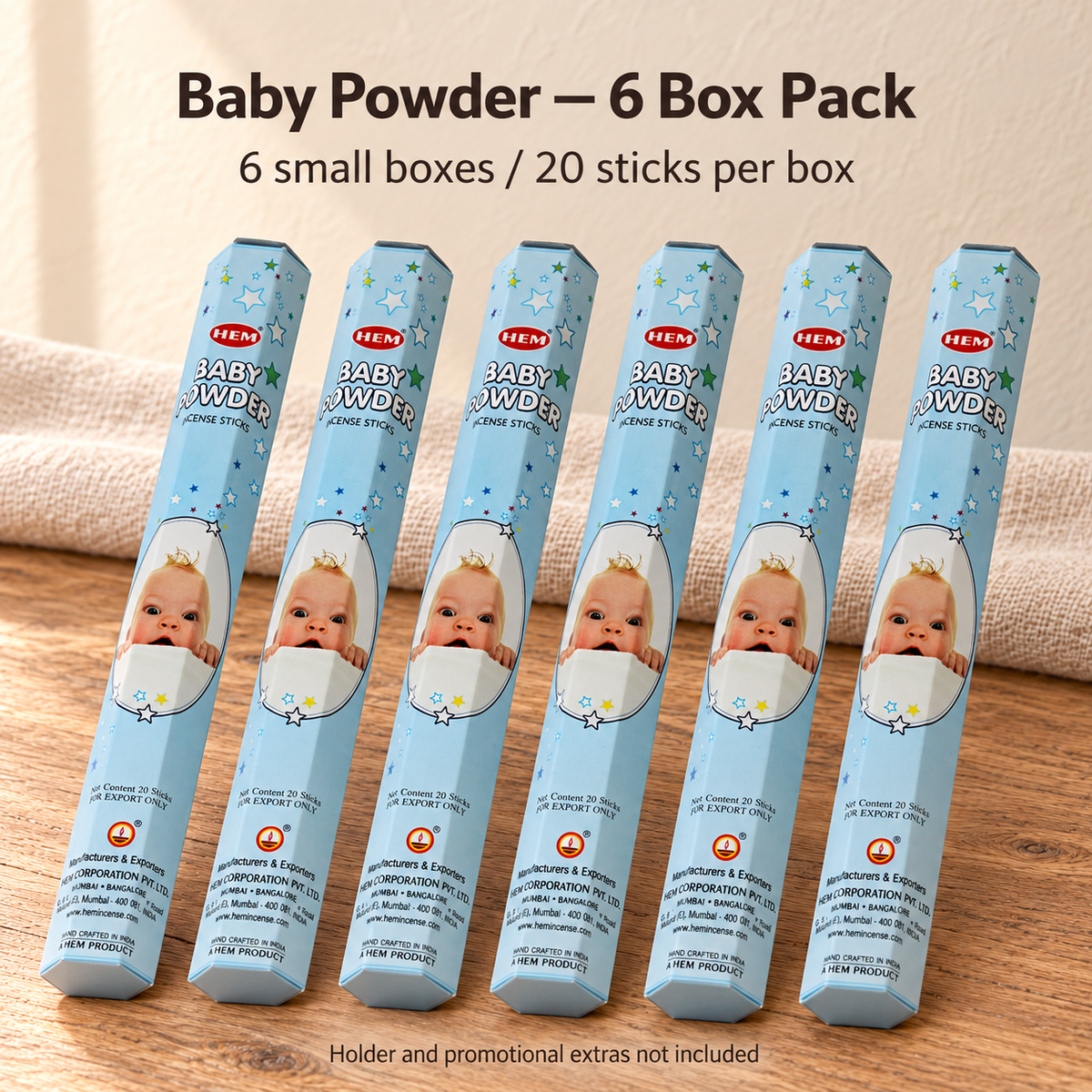 TB673928248711-03 | Baby Powder — 6 Box Pack | 6 small boxes