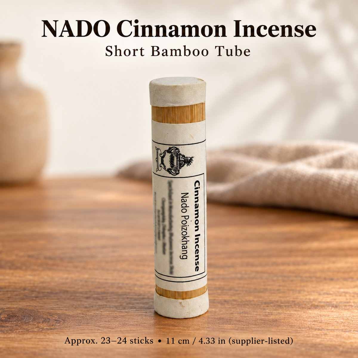 NADO Cinnamon Incense — Paper Box & Bamboo Tube Selections — variant-02