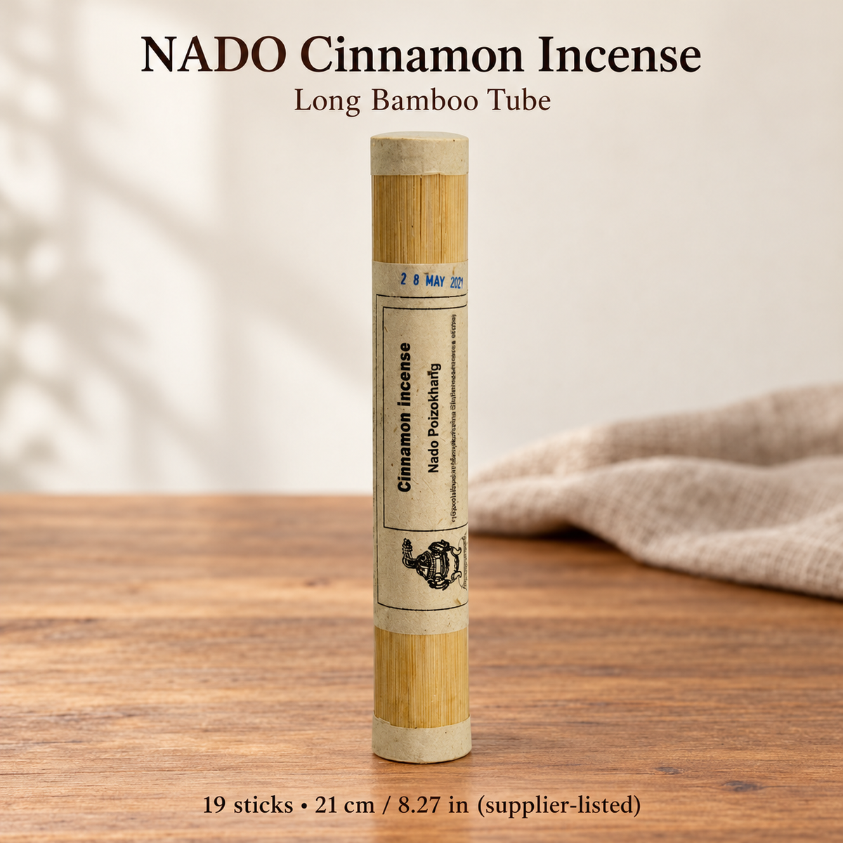 NADO Cinnamon Incense — Paper Box & Bamboo Tube Selections — variant-03